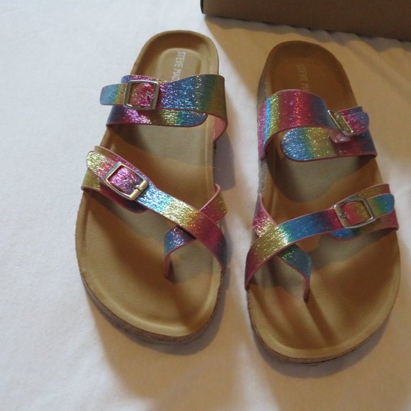 Steve Madden Multi Color Sandal  NWB - Picture 2 of 6